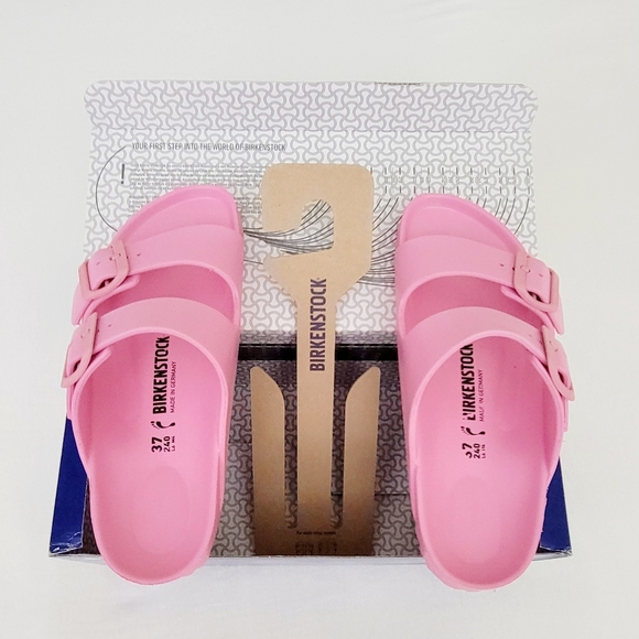 *SOLD* Birkenstock Barbie Arizona Eva Slip-On Pink Sandals Women's Size 37 US 6 - Picture 8 of 16